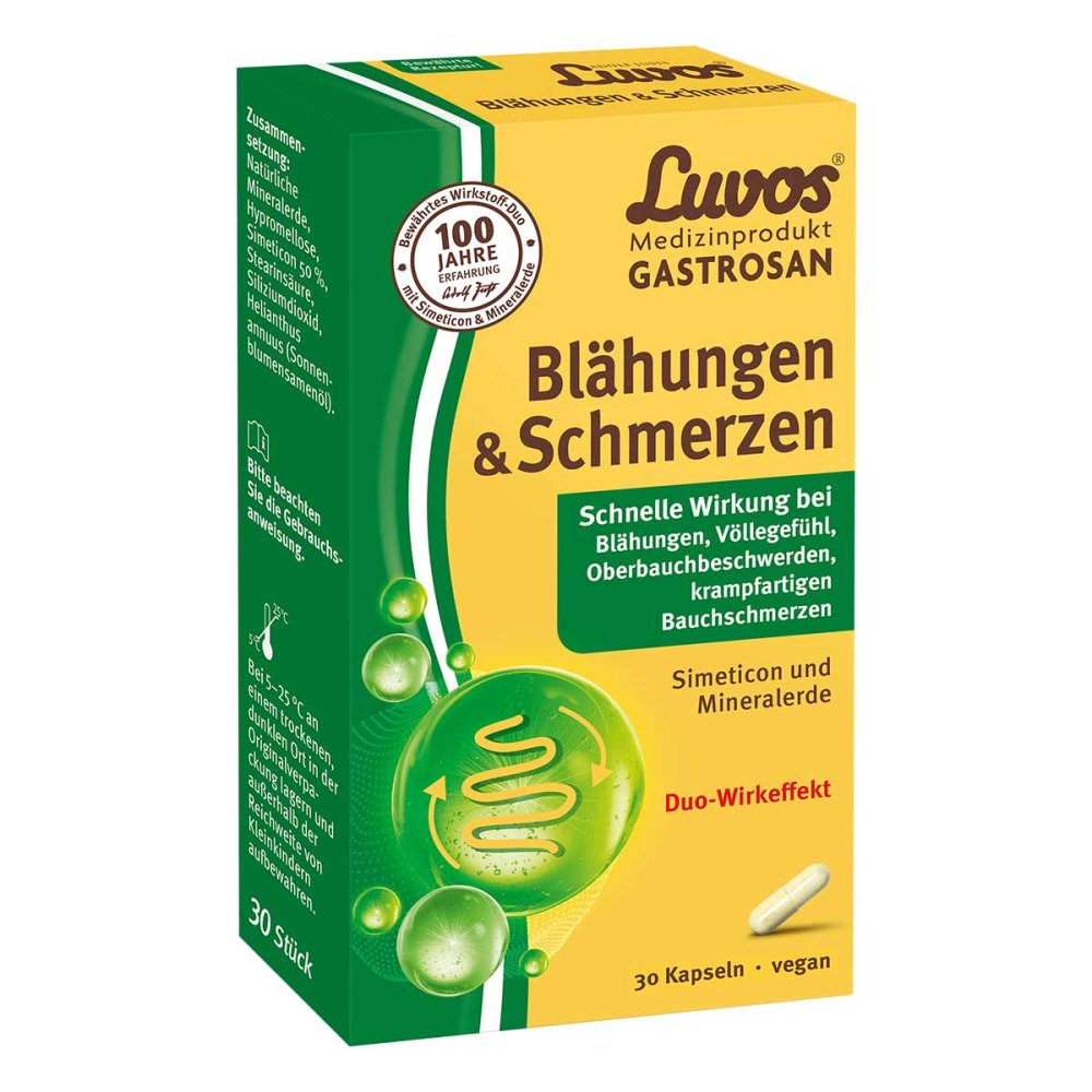 Luvos® Gastrosan Blähungen & Schmerzen 30 Kapseln